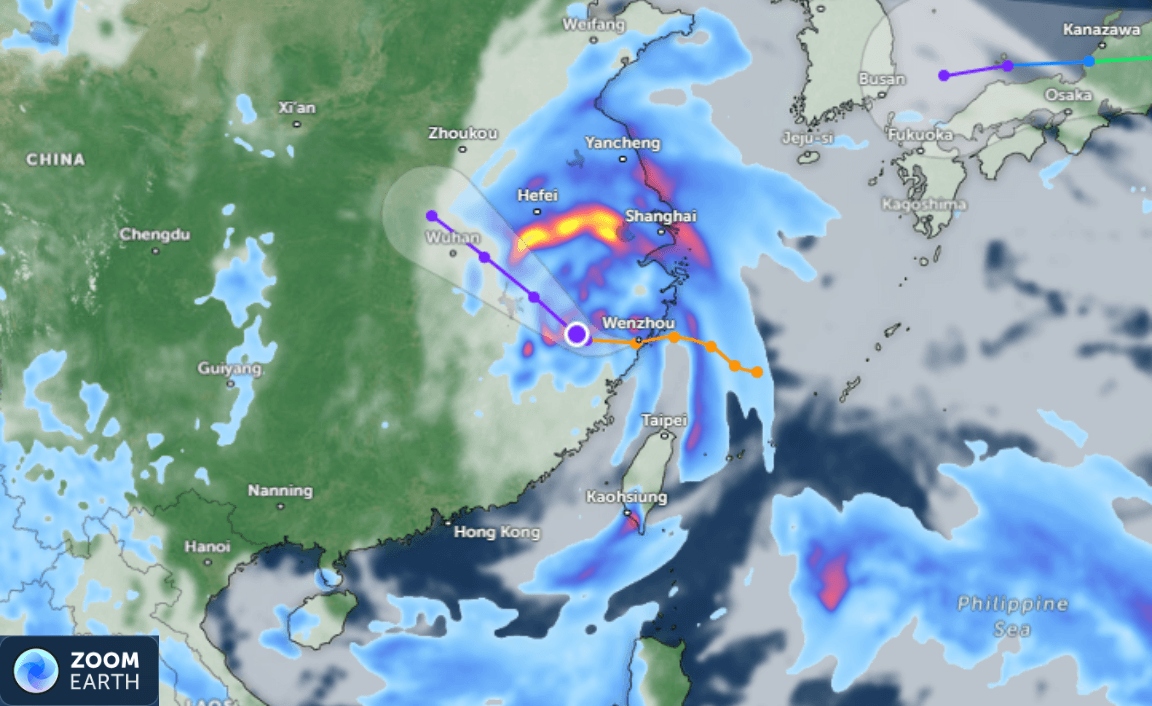 Typhoon Dolphin brings fresh extreme weather to eastern China, Japan